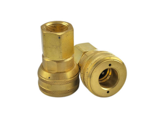 1/4&quot; nominaler männlicher Endanschluss-industrieller Austausch Pin Lock Couplings Brass Pneumatic Schnellkupplungs