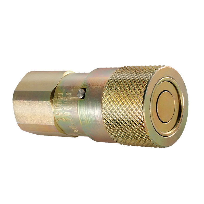 Zinkplattierte hydraulische Schnellkopplungen aus Stahl, Iso-Serie ISO 16028-Cb-Sp-6fn-Qa