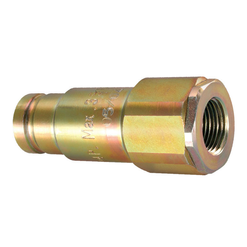 Zinkplattierte hydraulische Schnellkopplungen aus Stahl, Iso-Serie ISO 16028-Cb-Sp-6fn-Qa