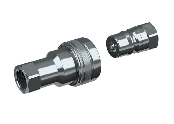 PBV ISO 7241-1 B Hydraulik-Schnellkupplung Kegel Serie - 100-500 Bar Stahlkugelverriegelung für Schwermaschinen